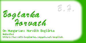 boglarka horvath business card